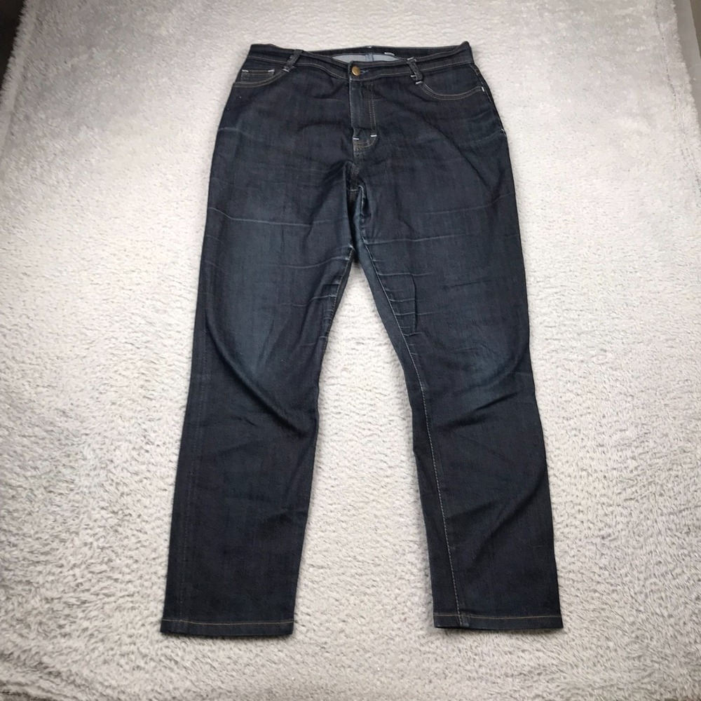 Blue Delta Jeans Mens 31x27 Blue Dark Wash Mid Rise Straight RW29 Made‎ In USA